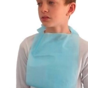 Bavoir enfant ouate + PE bleu x 1500