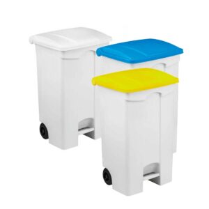 Conteneur mobile à pédale 90L couleur au choix - à l’unité