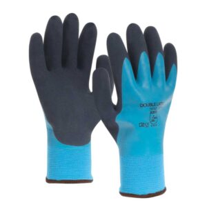 Gant tricoté doublement enduit latex imperméable