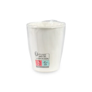 Gobelet 17,5cl carton blanc emballé individuellement - lot de 1000