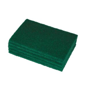 Tampon abrasif à récurer vert 15 x 10 cm - 40 sachets de 5 tampons