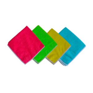 Lavette microfibre 38 x 38 cm qualité standard 230 g/m² - 50 sachets de 5