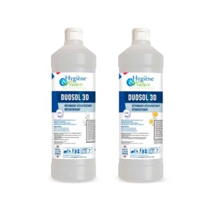 Duosol 3D détergent désodorisant désinfectant sols et surfaces contact alimentaire - 12 x 1L