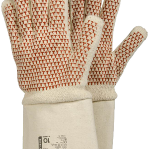 Gant thermique chaleur coton avec picots nitrile 250°C - Taille unique 10 - lot de 6 paires